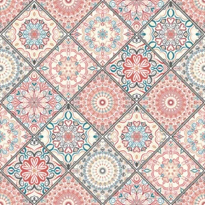 Dos servilletas de papel individual decoupage para almuerzo - azulejos orientales europeos - Imagen 1 de 12