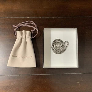 20” Inches David Yurman 3.6MM Sterling Silver Box Link Necklace - Picture 1 of 12
