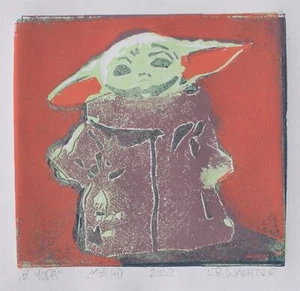 Leonhard Wachter B.YODA Contemporary talla en color firmada 2020 18/40 - Imagen 1 de 1