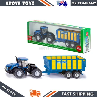 Siku 1:50 Scale New Holland Knicklenker With Silage Trailer Diecast Model - Image 1 of 4