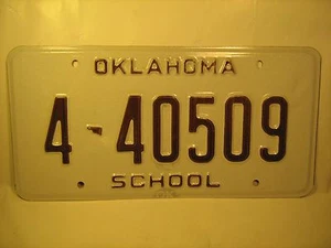 Nueva matrícula OKLAHOMA 2008 ESCUELA #4-40509 más en # pedido [Y59F] - Imagen 1 de 1