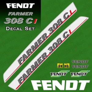 Fendt Farmer 308 Ci 2003 Aftermarket Tractor Decal Aufkleber Adesivo Sticker Set - Picture 1 of 3