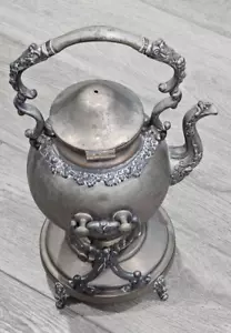 Teapot on Tilting Stand w/Burne - Picture 1 of 15