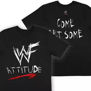 NEW WWF 1998 Attitude Era "Come Get Some" WCW ECW Invasion WWF Logo Shirt S-5XL - Picture 1 of 4