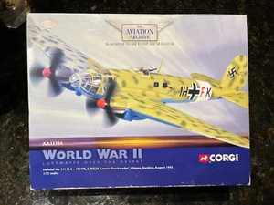 CORGI 1/72 HEINKEL HE 111H-6, LUFTWAFFE II./KG 26, OTTANA, SARDINIA 1943 -A3370 - Picture 1 of 8
