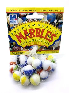 Perico Collector Series Net Bag Glass Mega Marbles Vacor 1 Shooter 24 Players - Picture 1 of 4