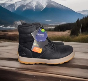 Alpine Design x Kamik Men's Ezra Black Winter Boots 8 Orig. $130 full leather - Picture 1 of 6