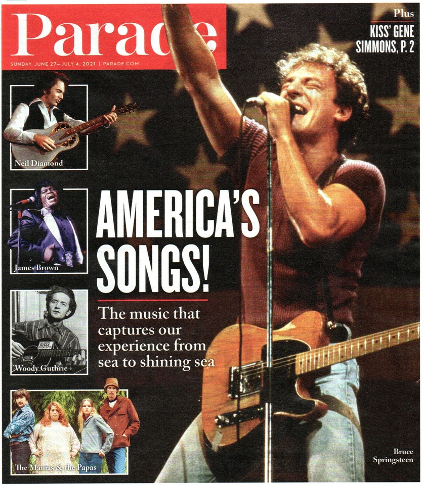 PARADE Magazine June 27 2021 Bruce Springsteen Neil Diamond America's Songs - Image 1 of 1