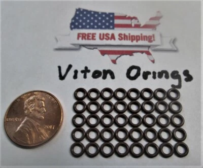 100 pk VITON o-rings for Briggs V twin Nikki carburetor main jets rebuild kit - Image 1 of 4