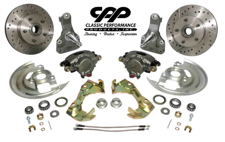 Chevy II Nova GM 1968-74 X-Body kit de conversión de freno de disco husillo de caída de 2" Foto 1 de 4