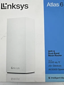 Linksys | Atlas 6 Dual-Band AX3000 Wi-Fi 6 Mesh System - White - Picture 1 of 9