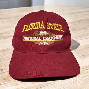 Vintage 1999 Florida State Seminoles National Champions Snapback Maroon Hat - Picture 1 of 11