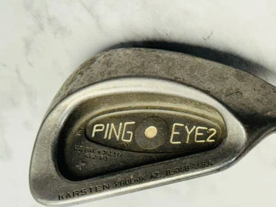 Ping Eye 2 Sand Wedge S 56° Karsten USA Steel Shaft Golf Club Tour Wrap Grip - Image 1 of 4