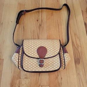 Rattan And Brown Leather Crossbody Purse Shoulder Straw Bag Unbranded - Picture 1 of 9