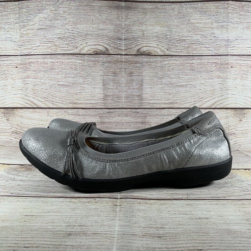 Ballerine Clarks Collection donna taglia 9 5 M prato opale argento comode