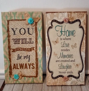 Sarai per sempre il mio sempre e amore, ricordi, risate 2 insegne decorative per la casa - Foto 1 di 6