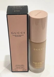 Gucci Natural Finish Fluid Foundation - 270C Fair Medium - 1 fl oz / 30 ml Neu im Karton - Bild 1 von 4