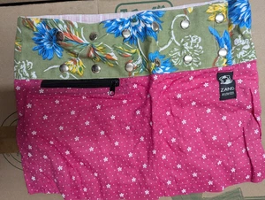 Zand Amsterdam Button Adjustable One Size Wrap Skirt Multicolor PINK - Picture 1 of 4