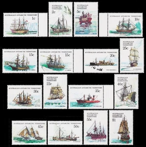 Australian Antarctic Territory Scott L37-L52 (1979-81) Mint NH VF, CV $10.25 M - Picture 1 of 1