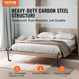 Full Deluxe Murphy Bed Kit DIY Folding Wall Bed Hardware Frame Set - Picture 1 of 9