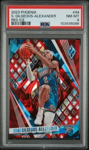 Panini Phoenix #94 S. Gilgeous-Alexander Red Ice 2023 PSA 8 - Imagen 1 de 2