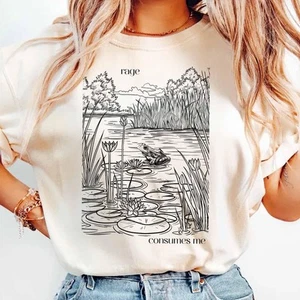 Camisa Rage Consumes Me, Camisa Frog Pond, Camisa Divertida Rana, Retro Divertida Frog Shir - Imagen 1 de 2