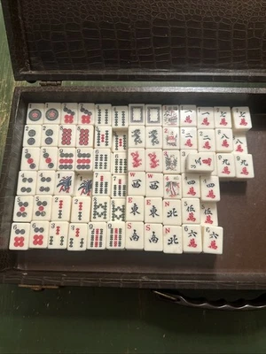 Bakelite Cardinal Maj Jongg Game 138 Tiles - Image 1 of 4