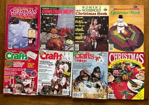 8 Christmas Crafts & Needlework Magazines~1980s~McCall's~Family Circle~Crafts++ - Picture 1 of 24