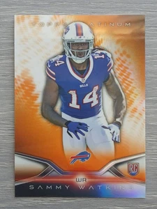 SAMMY WATKINS RC ORANGE REFRACTOR 2014 TOPPS PLATINUM BILLS - Picture 1 of 2