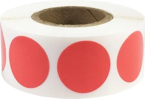 Koralle Farbcodierung Punkt Etiketten 19,1 mm 0,75 Zoll Rund 500 Stück - Bild 1 von 3