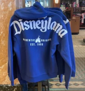 Disneyland JUGEND dunkelblau Spirit Jersey Pullover Reißverschluss Hoodie XS S M L XL 2XL - Bild 1 von 3