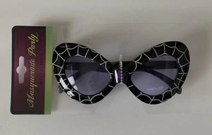 Masquerade Party SPIDER PARTY Costume GLASSES NEW Web UV Eyewear Bug Eye - Picture 1 of 1