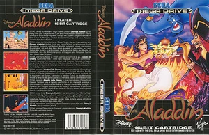 Funda artística de repuesto Disney Aladdin Sega Mega Drive PAL y NTSC con inserto - Imagen 1 de 1
