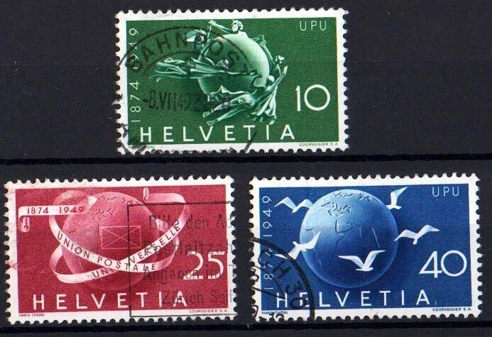 U9619 SWITZERLAND 1949 The 75th anniversary of the UPU used - Image 1 of 1