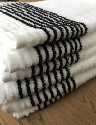 WINCRAFT Tour Caddy Golftuch weiß mit schwarzen Streifen 44"" x 22"" Fitnessstudio Handtuch Tigerhölzer