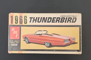 Rare Vintage Model Kit - AMT 1966 Ford Thunderbird Conv 6216-150 Barris ungebaut - Bild 1 von 17