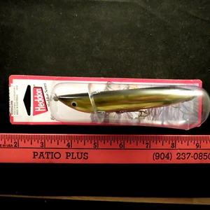 Heddon Slopenose Topwater Fishing Lure X0200GLDRB Gold Black Red Belly NIB - Picture 1 of 6