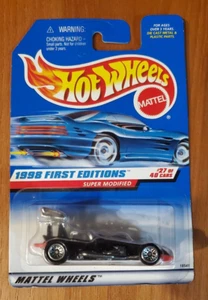 VINTAGE 1998 HOT WHEELS SUPER MODIFIED #664 1998 FIRST EDITIONS 27 OF 40 BLK NIP - Picture 1 of 3