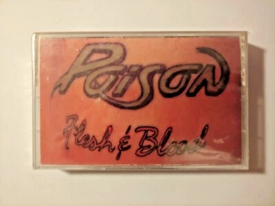 Poison Flesh & Blood NEW SEALED Cassette Tape RARE TBL2 - Image 1 of 2