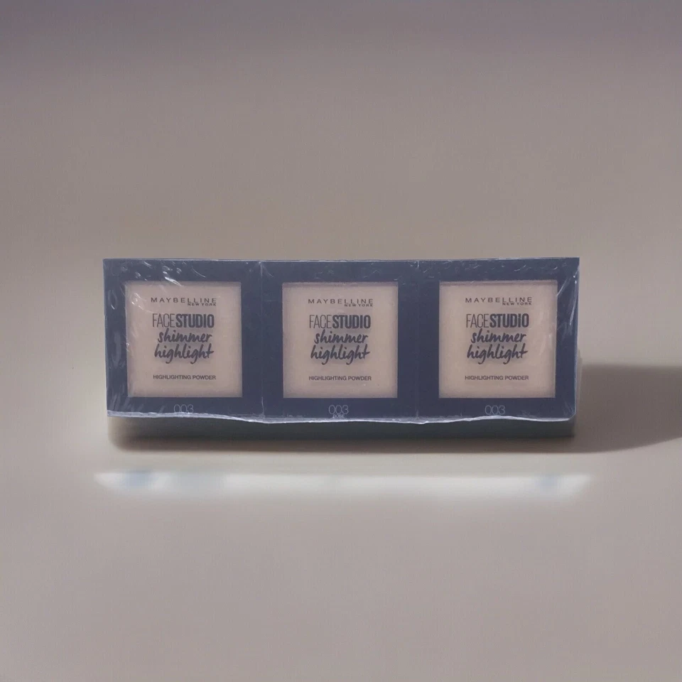 3*Maybelline Highlighting Powder FaceStudio 003 Rose & Set - Bild 1 von 1