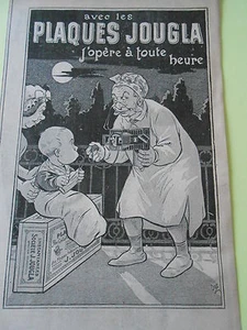 Pub Platten Jougla Baby Fotograf Kamera Werbung Original Print 1903 - Bild 1 von 1