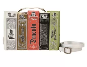 Loungefly Universal Monsters Exclusive Books Collection Crossbody Bag New - Picture 1 of 13