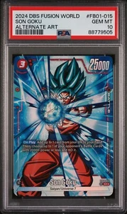Son Goku FB01-015 SR Alt Art - Dragon Ball Fusion World Awakened Pulse PSA 10 - Picture 1 of 2