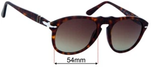 SFx Ersatz Sonnenbrillengläser passend für Persol 649 - 54 mm breit - Bild 1 von 26