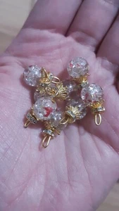 18mm fancy clear red gem dress coat button sew on jewel rhinestone - Picture 1 of 1