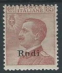 1922-23 EGEO RODI EFFIGIE 85 CENT MH * - G023 - Imagen 1 de 1