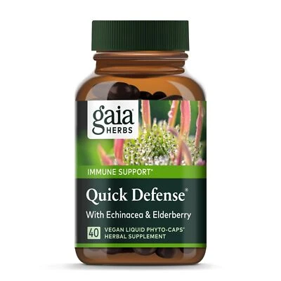 Gaia Herbs Quick Defense - Suplemento de apoyo inmunológico de acción rápida para usar en O... Foto 1 de 4