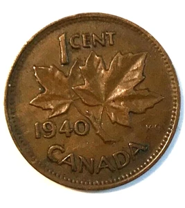 1940 CANADIAN PENNY - Picture 1 of 2