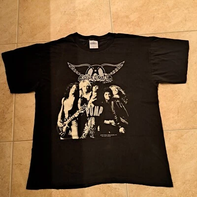 Vintage 80s AEROSMITH AERO FORCE ONE PUMP TOUR 1989 CONCERT  2 SIDE tshirt XL - Image 1 of 4