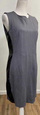 Vestido gris W118 by Walter Baker Saks Fifth nuevo con etiquetas $168 detalle de cuero sintético grande Foto 1 de 4